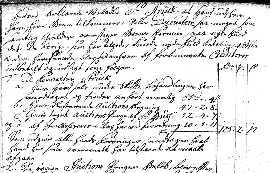 Eiler Struch - Skifte 1776, fol.99